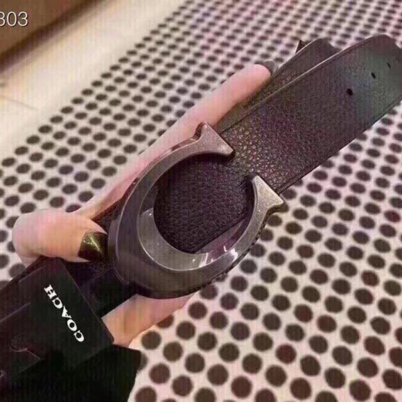 NWT Coach Signature Buckle Cut To Size Reversible Belt 38 Mm 91305 - Picture 3 of 8